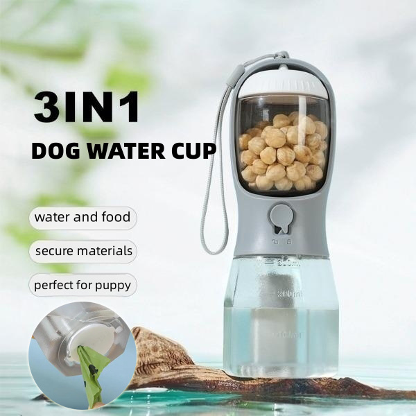 portable dog water bottle with bowl