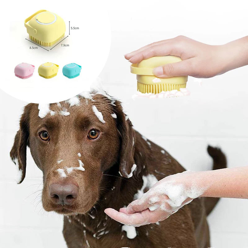 "Silicone Dog Bath Gloves – Grooming & Shampoo Brush for Dogs and Cats" - Image 8